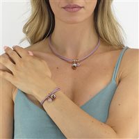Collana Boccadamo Donna in Ecopelle Zircone KGR021RR - KGR021RR